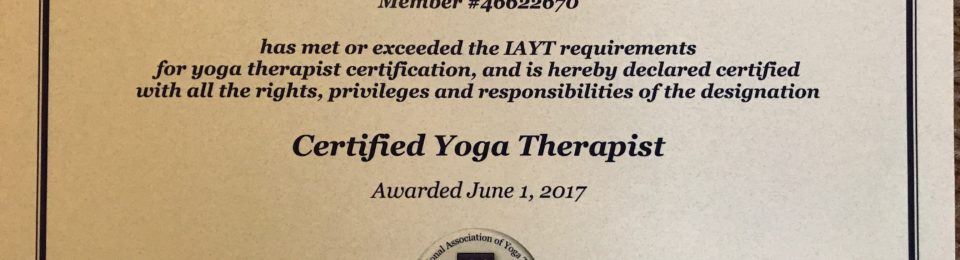 Yoga Therapy Credential with IAYT